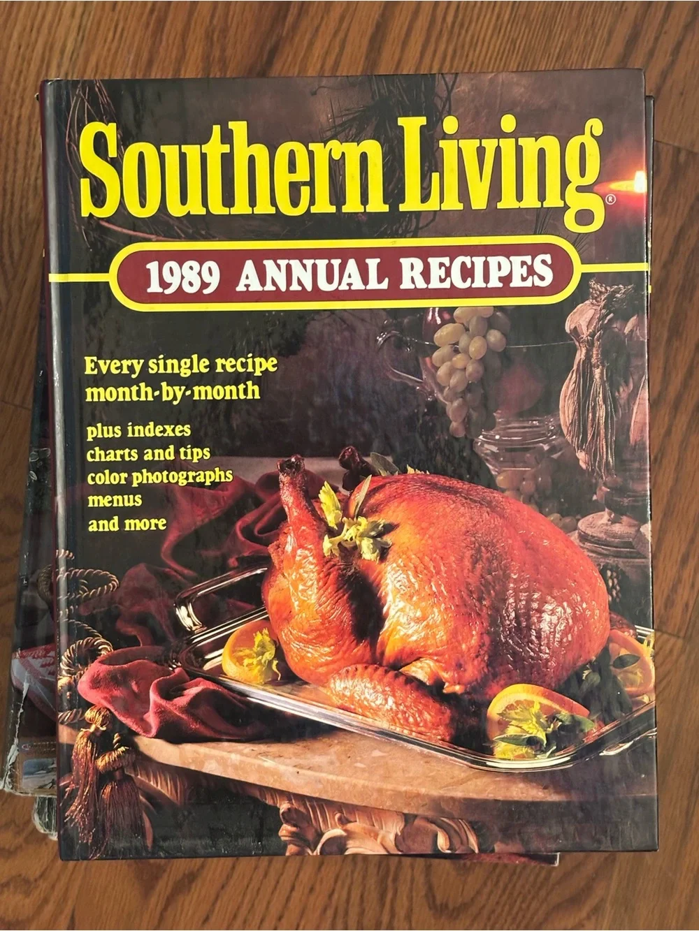 Southern Living Cookbook with Yellow Logo and Brown/Orange Roast Image